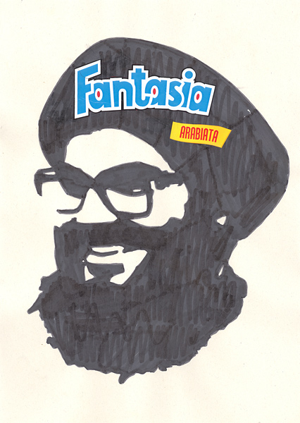 Riiko Sakkinen | A4 Drawings | Hezbollah Fantasia Arabiata