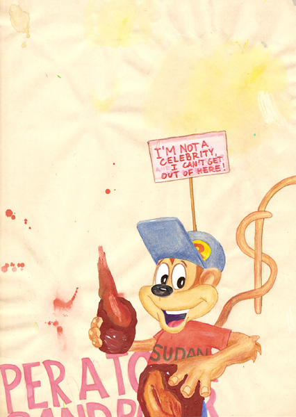 Riiko Sakkinen | A4 Drawings | Im Not a Celebrity,
 I Cant Get out of Here