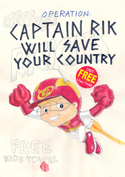 Riiko Sakkinen | A4 Drawings | Captain Rik Will Save
 Your Country