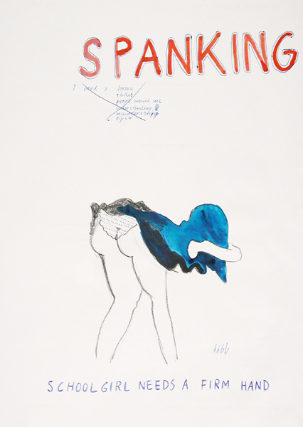 Riiko Sakkinen | A4 Drawings | School Girl Needs
 a Firm Hand