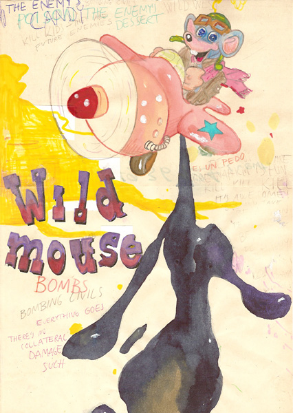 Riiko Sakkinen | A4 Drawings | Wild Mouse in
 the Wild West