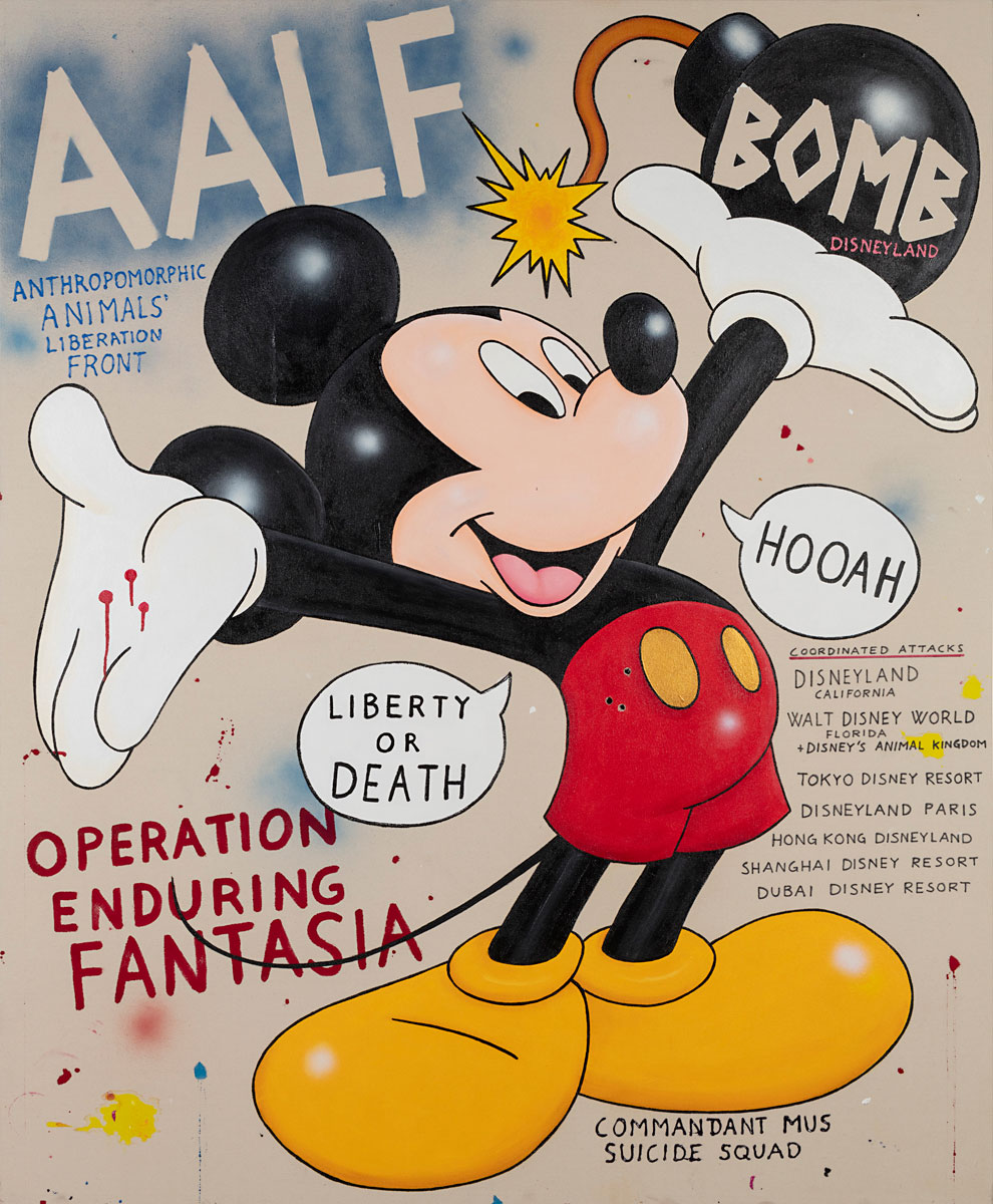 Riiko Sakkinen | Paintings | Bomb Disnelyland