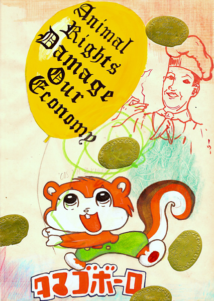 Riiko Sakkinen | A4 Drawings | Animal Rights Damage Our Economy
