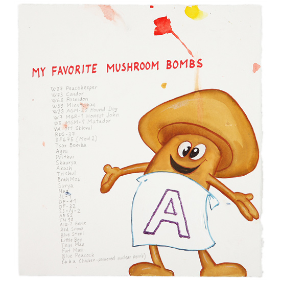 Riiko Sakkinen | Other Drawings | My Favorite
 Mushroom Bombs