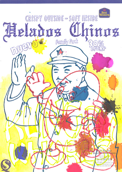 Riiko Sakkinen | A4 Drawings | Helados Chinos
 and Kung-fu Whores