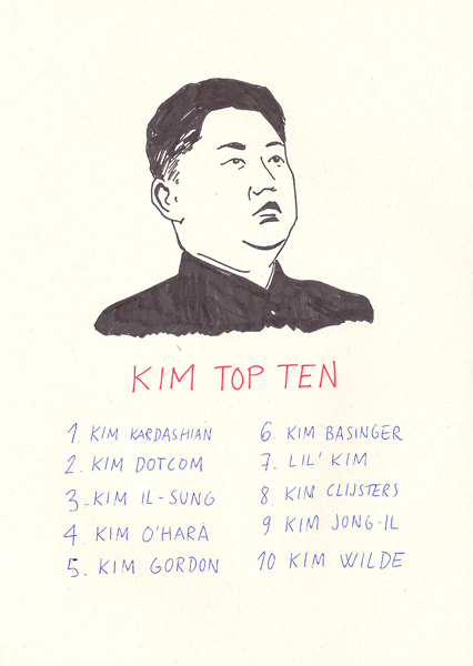 Riiko Sakkinen | A4 Drawings | Kim Top Ten