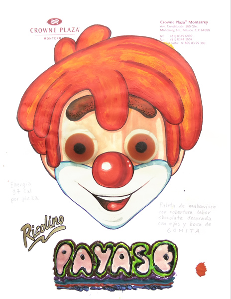 Riiko Sakkinen | Other Drawings | Self-portrait
 as Ricolino Payaso