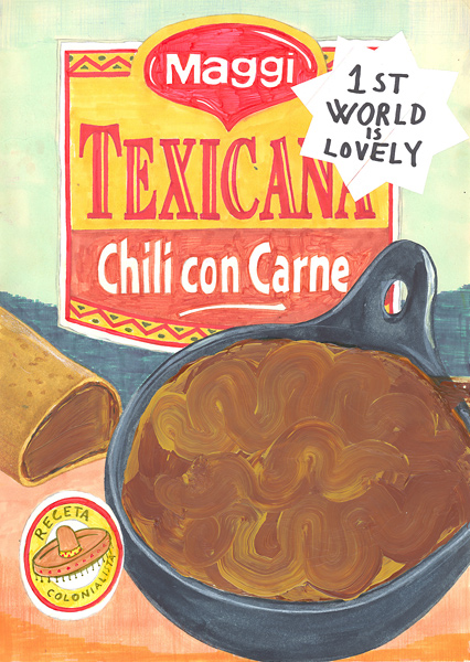 Riiko Sakkinen | A4 Drawings | Chili con Carne
 (First World Is Lovely)